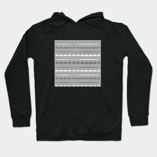 Stripes Decor. grey. white. Hoodie